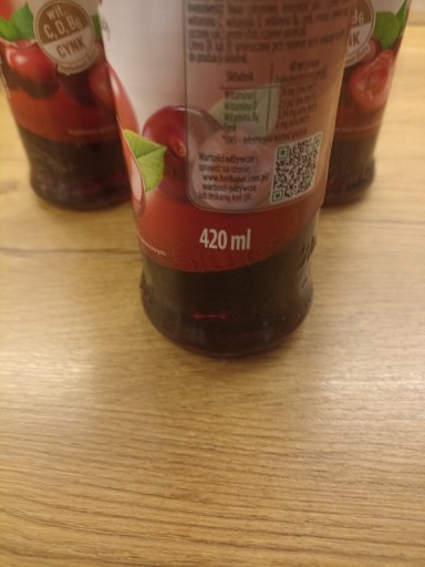 Zdjęcie oferty: Sok do rozcieńczania Herbapol Wiśnia 420ml