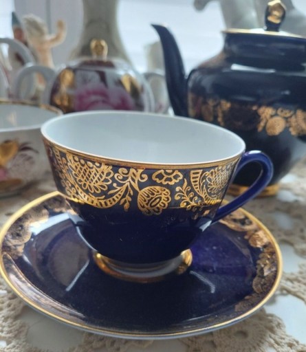 Zdjęcie oferty: Łomonosow  , duo do herbaty , kobalt łomonosov 