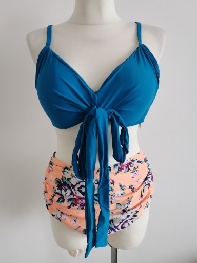 Zdjęcie oferty: Dwuczęściowy kolorowy strój kąpielowy bikini xxl