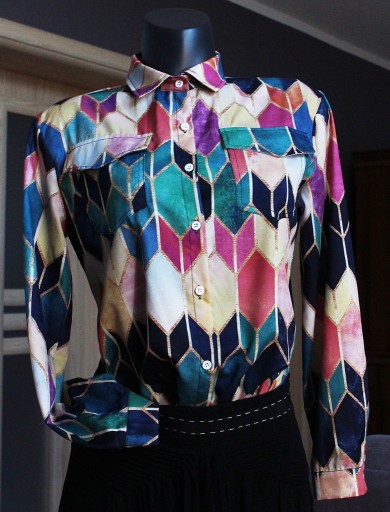 Zdjęcie oferty: Piękna Koszula Vintage**Kolorowa Pop Art**36/38/40