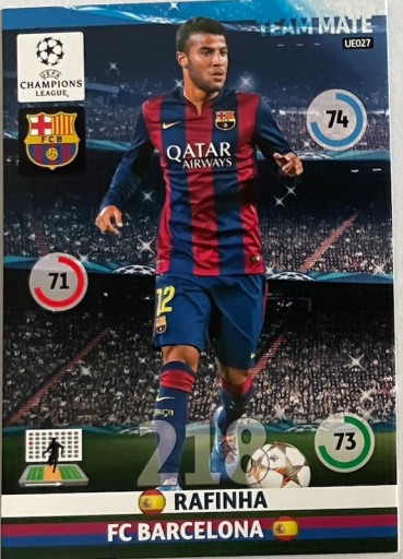 Zdjęcie oferty: karta Rafinha, Panini, UEFA, Champions League