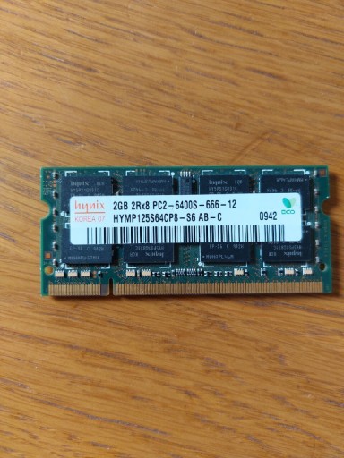 Zdjęcie oferty: Hynix 2GB PC2 6400s Hymp125s64cp8 DDR2