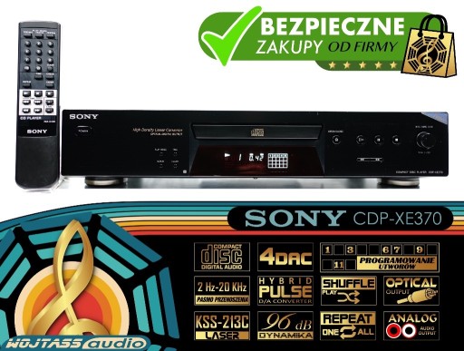 Zdjęcie oferty: Odtwarzacz CD SONY CDP-XE370 4 DAC H-Pulse KSS-213C  pilot
