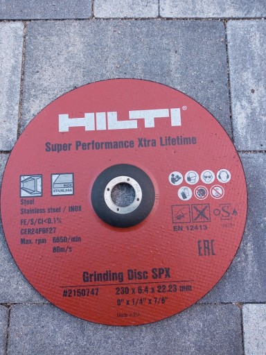 Zdjęcie oferty: HILTI Tarcza szlifierska AG-D SPX 230x6.4 #2150747