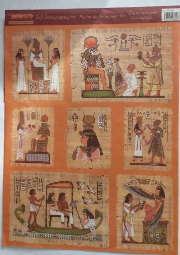 Zdjęcie oferty: Papier do decoupage Egipt papirusy