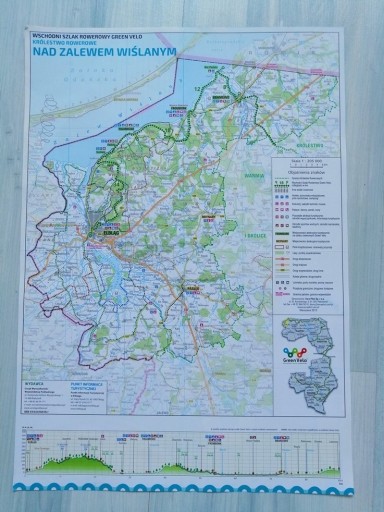 Zdjęcie oferty: Mapa Wschodni Szlak Rowerowy Nad Zalewem Wiślanym.