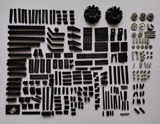 Zdjęcie oferty: LEGO Technic duży mix (miks) części elementów czarnych i szarych 8479