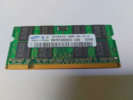 Zdjęcie oferty: pamięć ram SODIMM DDR2 1GB Samsung