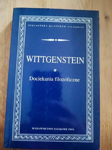 Zdjęcie oferty: Wittgenstein  Dociekania filozoficzne
