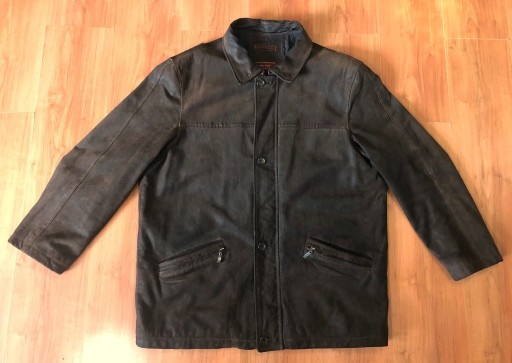 Zdjęcie oferty: Kurtka męska skóra brąz antik leather 3XL/4XL 90z