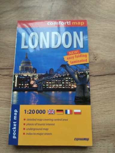 Zdjęcie oferty: Mapa Laminowana Londyn