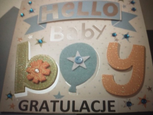 Zdjęcie oferty: Kartka+ koperta Baby shower narodziny gratulacje 