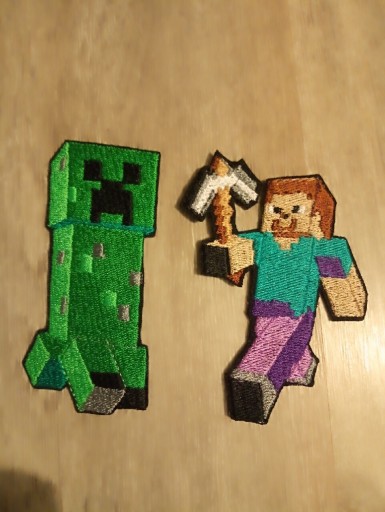 Zdjęcie oferty: Komplet haftowanych termo-naszywek Minecraft 
