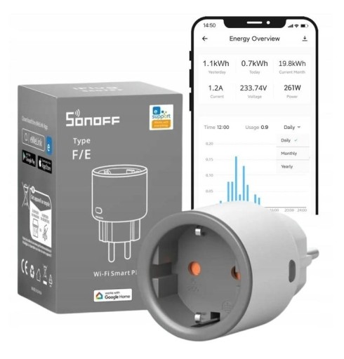 Zdjęcie oferty: Sonoff S60 Inteligentne Gniazdko Watomierz Programator WiFi eWeLink S60TPF