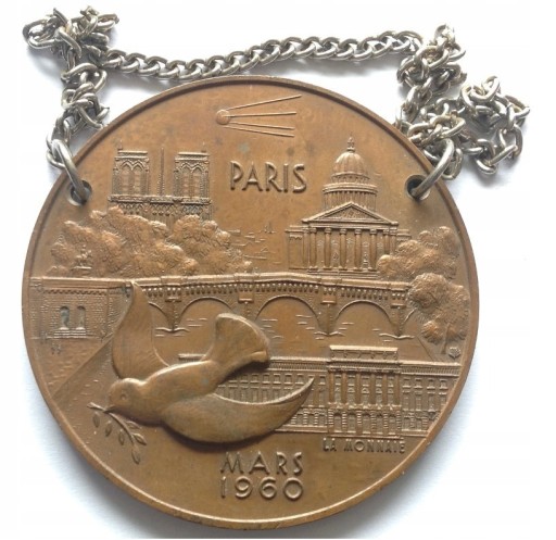 Zdjęcie oferty: Francja Medal mars 1960 Paryż