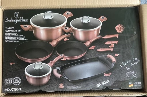 Zdjęcie oferty: ZESTAW Garnków Berlinger House Rose Gold BH-6044