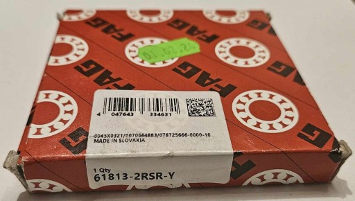 Zdjęcie oferty: Łożysko FAG 61813-2RS1=6813-2RS 65x85x10 mm 