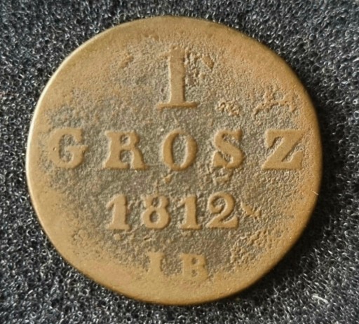 Zdjęcie oferty: 1 grosz 1812 r I.B. Księstwo Warszawskie