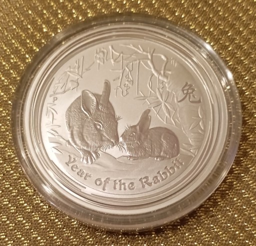 Zdjęcie oferty: 50 centów Lunar II Rok Królika srebro 999 z 2011r.