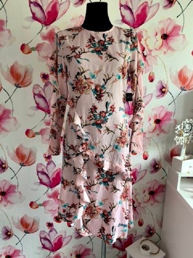 Zdjęcie oferty: nelly com.sukienka kwiaty falbanki nowa roz.36