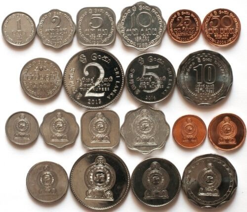 Zdjęcie oferty: Sri Lanka 10 coins set 1978-2016 UNC