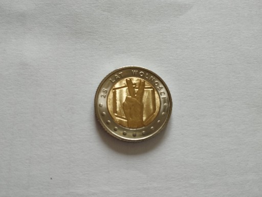 Zdjęcie oferty: 25 lat wolności 5zł moneta mennicza z woreczka2014