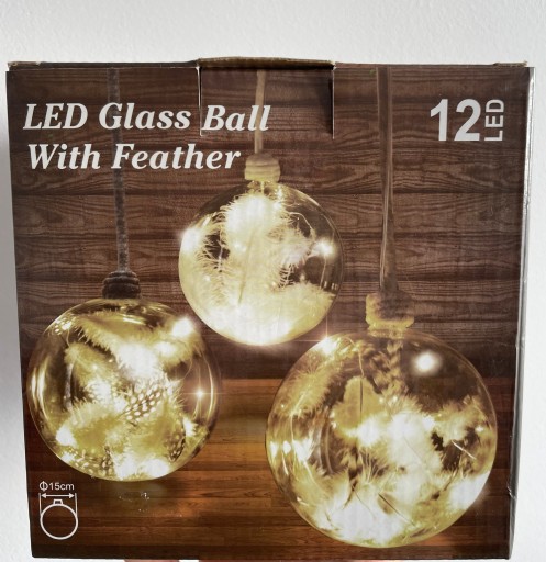 Zdjęcie oferty: Szklana kula ozdobna LED