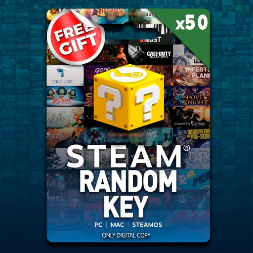 Zdjęcie oferty: 50 losowych kluczy Steam + DARMOWY klucz 