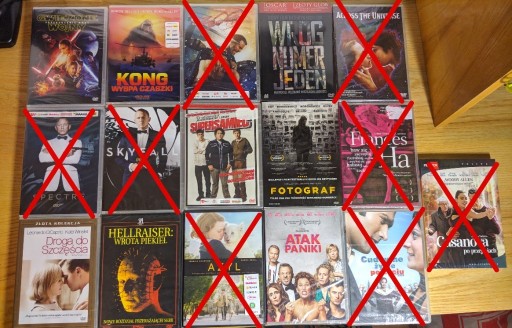 Zdjęcie oferty: Filmy dvd w folii 6zł/szt. kong star wars 300 