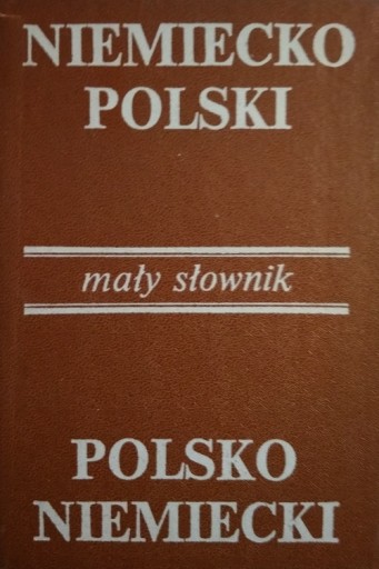 Zdjęcie oferty: Mały słownik niemiecko-polski i polsko-niemiecki