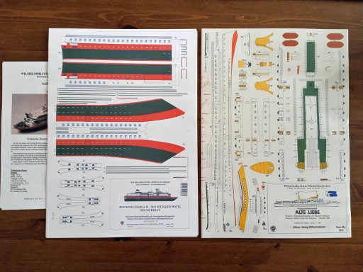 Zdjęcie oferty: Wydawnictwo Wilhelmshavener, 5 modeli kartonowych statków w skali 1:250