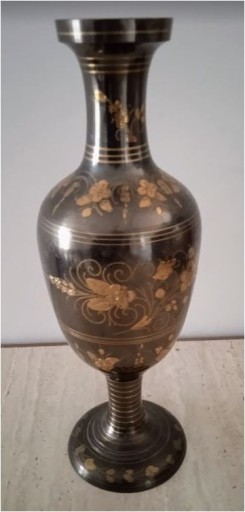 Zdjęcie oferty: bogato inkrustowany wazon stalowy 