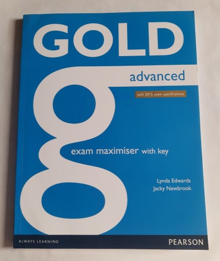 Zdjęcie oferty: Pearson Gold Advanced C1 workbook
