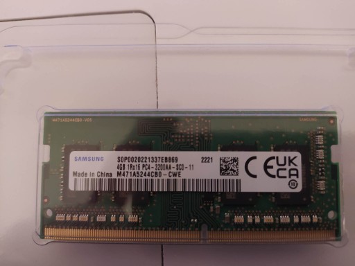 Zdjęcie oferty: Pamięć RAM DDR4 Samsung M471A5244CB0-CWE 4 GB