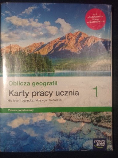 Zdjęcie oferty: Karty pracy geografia klasa 1 liceum 