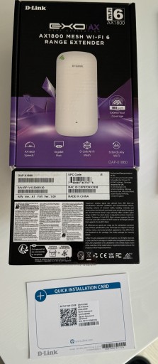 Zdjęcie oferty: Wzmacniacz WiFi D-Link DAP-X1860 nowy gwarancja