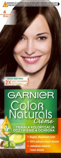 Zdjęcie oferty: FARBA GARNIER 4 BRĄZ NATURAL BROWN color naturals 