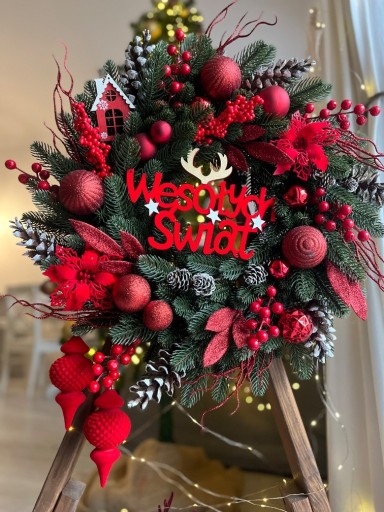 Zdjęcie oferty: Wianek świąteczny na drzwi 55 cm