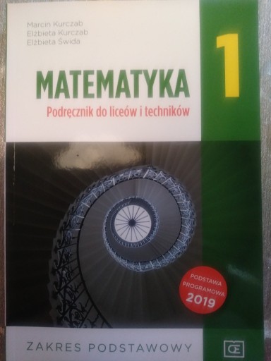 Zdjęcie oferty: Matematyka 1 podręcznik zakres podstawowy 