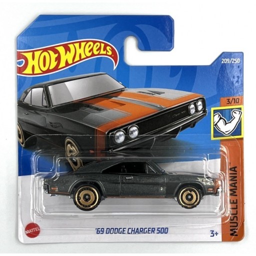 Zdjęcie oferty: HOT WHEELS 69 DODGE CHARGER 500 MUSCLE MANIA 3/10