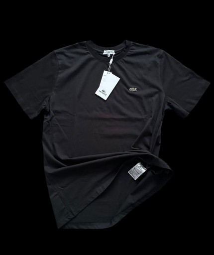 Zdjęcie oferty: T-shirt męski czarny Lacoste rozmiar XXL