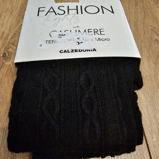 Zdjęcie oferty: Rajstopy calzedonia L kaszmir modal czarne plecion