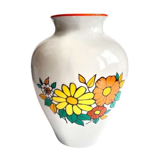 Zdjęcie oferty: Porcelanowy wazon Chodzież kwiaty, Polska lata 80.