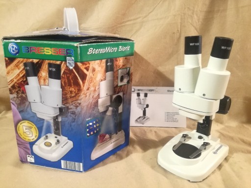Zdjęcie oferty: Mikroskop stereoskopowy 20x Bresser Biorit 3D ICD