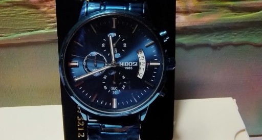 Zdjęcie oferty: Zegarek NIBOSI na szczególne okazje błękit oceanu