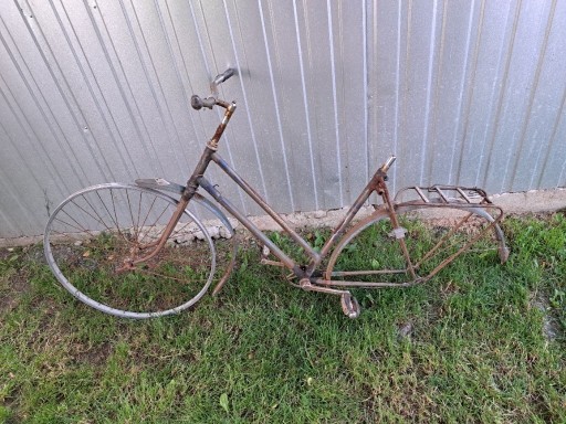 Zdjęcie oferty: Stary niemiecki rower rama stery koło Siegfried 