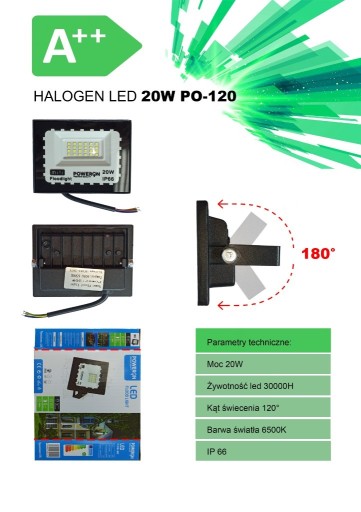 Zdjęcie oferty: Hurtowa sprzedaż Halogen LED 20W A++