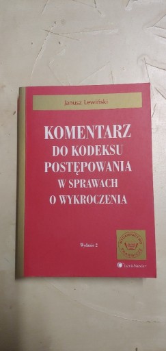 Zdjęcie oferty: Komentarz do kodeksu postępowania Lewiński