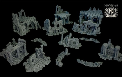 Zdjęcie oferty: Zestaw makiet do gry bitewnej lotr sbg saga druk3D me sbg warhammer