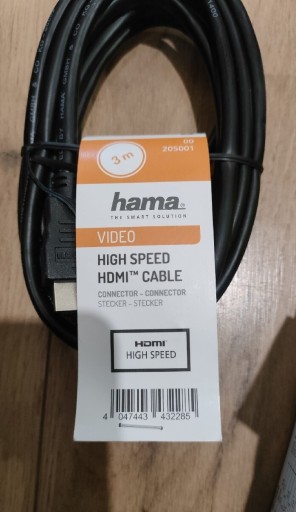Zdjęcie oferty: Kable HDMI high speed Hama 3m.